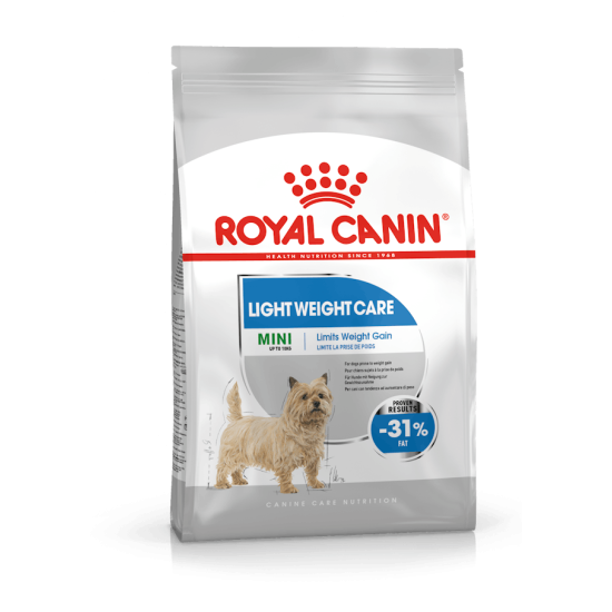 Royal Canin Mini Light Weight Care Adult – Hrană Uscată pentru Câini Adulți de Talie Mică, cu Tendință de Îngrășare – 8 kg
